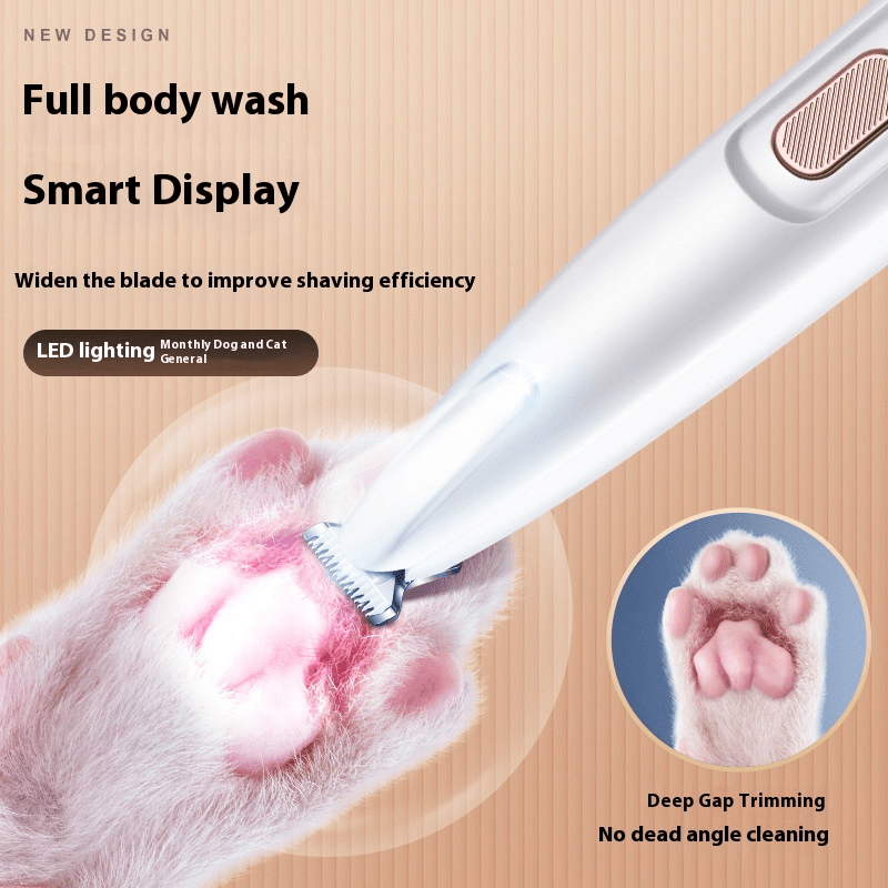 Pet Paw Trimmer With LED Light Grooming Clippers Tech Terracon 