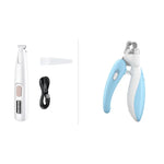 Pet Paw Trimmer With LED Light Grooming Clippers Tech Terracon Set w/Nail Clipper 