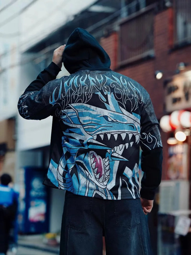 Breathable mesh fabric detail of Young American quick-dry sports t-shirt
